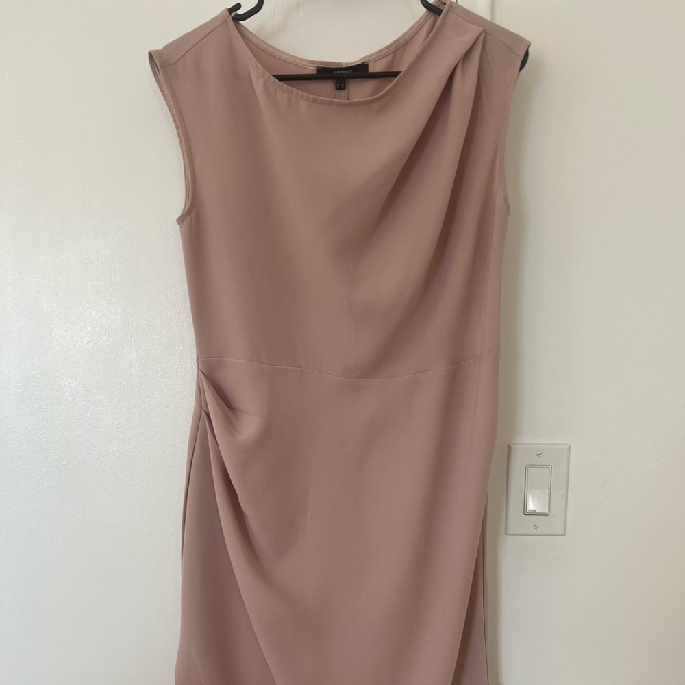 Elegant Mauve Sleeveless Dress